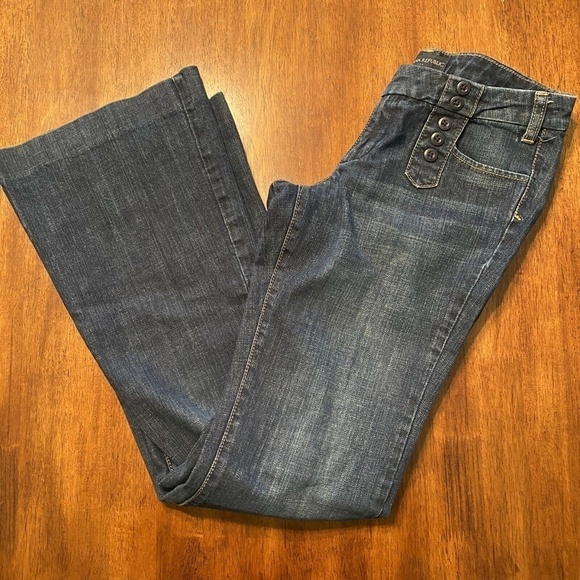 Banana Republic Women Sz 2 Stretch Boot Cut Jeans - Picture 5 of 7